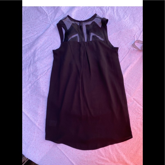 SILENT + NOISE BLACK MESH INSERT DRESS - Picture 2 of 9